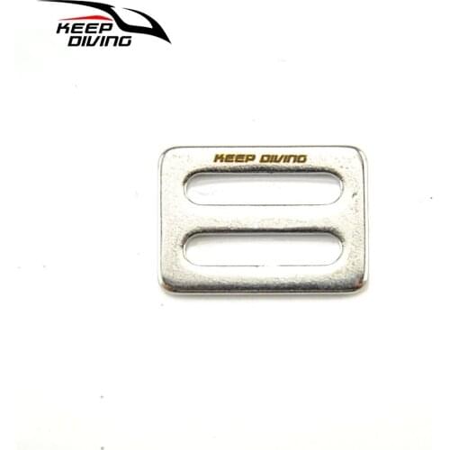 KEEP DIVING 3PCS 1 inch Stainless Steel Weight Belt Keeper Clip Keeper Retainer, 1" for Backpack Belt and Bags, Thick & Tough