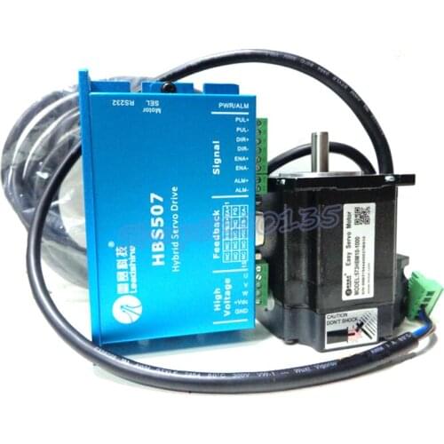 New original Nema23 1NM Hybrid servo kit HBS507+573HBM10 1000 3 phase Closed loop stepping motor drive 57mm Motor Driver