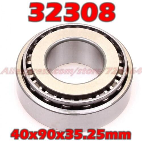 40x90x35.25 mm Tapered Roller Bearings 32308 7608E HR32308J 32308JR 32308A E32308J 32308VC12 32308U 32308E 40*90*35.25