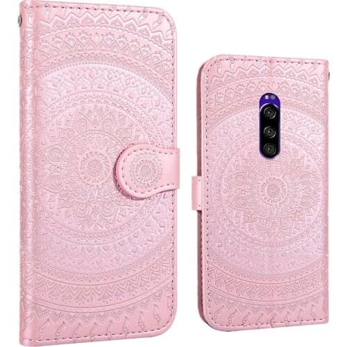 Datura Flower Leather Flip Wallet Cases For Sony Xperia 1 XZ3 XZ4 L2 L3 Case Magnetic Frame Card Slot for Sony 1 XZ3 L2 L3 Cover