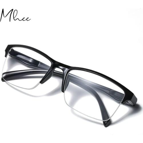 New Vintage Women Men Semi-diopter Reading Glasses Farsightedness Men Eyewear Unisex Half Frame Eyeglass +1.0 To +4.0