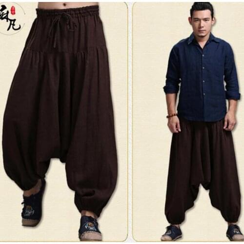 Original spring summer personality fashion pants mens feet trousers pantalones hombre cargo harem pants for men pantalon homme