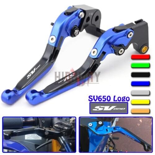 Motorcycle CNC Accessories Adjustable Folding Extendable Brake Clutch Levers for SUZUKI SV650 SV 650 1999-2009