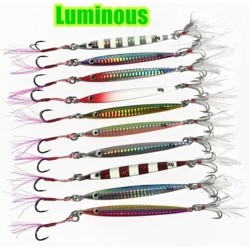 Hot Sale 1 Pieces30g 9cm Metal Lure Fishing Spoon Freshwater Fishing Hard LureSliceJigBait Spoon Fishing Tackle Metal Jigging