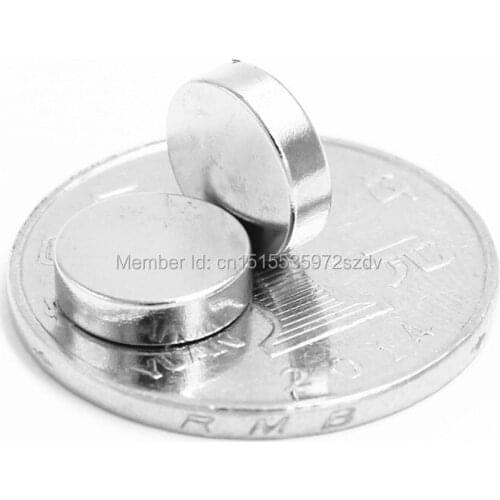 50pcs Strong Round Dia 10mm x 3mm N35 Rare Earth Neodymium Magnet Art Craft Fridge 10x3mm