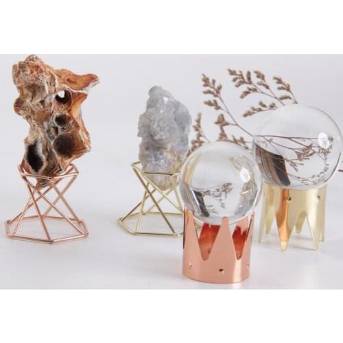 Mineral Stand Display Holder Rack for Crystal Ball Minerals Ores Agate Rocks Seashells Geode Stone Holders