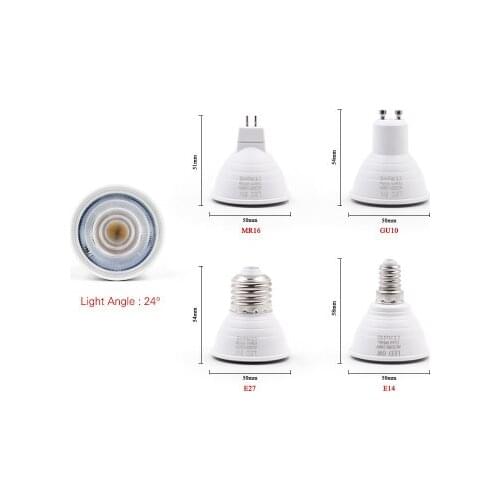 LED Bulb E27 E14 MR16 GU10 GU5.3 Lampada Led 6W 220V 240V 24/120 degree Bombillas LED Lamp Spotlight Lampara LED Spot Light