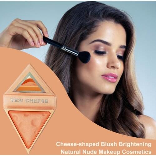 Cheese-shaped Blush Brightening Natural Nude Makeup Cosmetics Soft Face Blusher Nourishing Makeup Complexion Repair