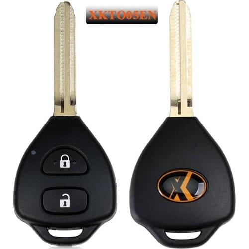Xhorse XKTO05EN Wired Universal Remote Key for T-oyota Style for F-lat 2 Buttons with VVDI VVDI2 Key Tool English Version