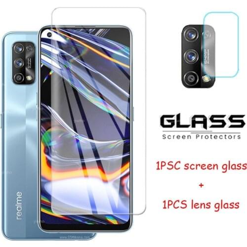2 in 1 Realme 7 Pro Screen Protectors camera lens Tempered Glass For Oppo Realme 7 Pro 7Pro protective Glass Film RMX2170 6.4"
