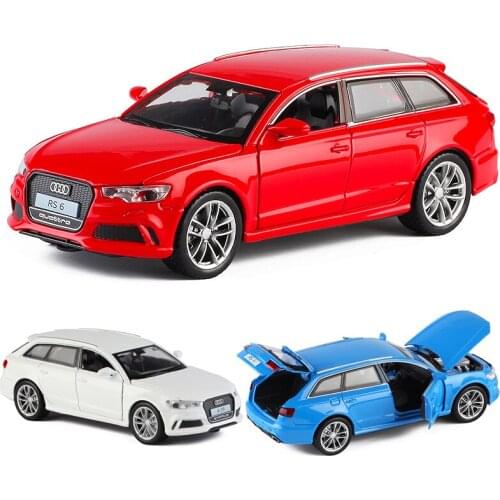 1:32 Audi RS6 Car Model Die Cast Alloy Boys Toys Cars SUV Supercar Collectibles Kids Car Free Shipping