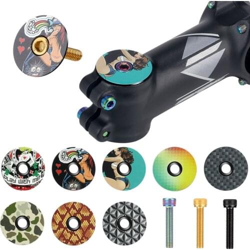 Aluminum Alloy MTB Road Bike Bowl Cover Bicycle Stem Top Cap for 28.6mm Fork Tube Headset Cap Cycling Accessories Headset