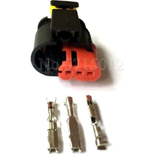 3 Hole 284425-1 Waterproof Car Wire Connector Sealed Sensor Socket Fuel Diesel Injector Ignition Coil Plug