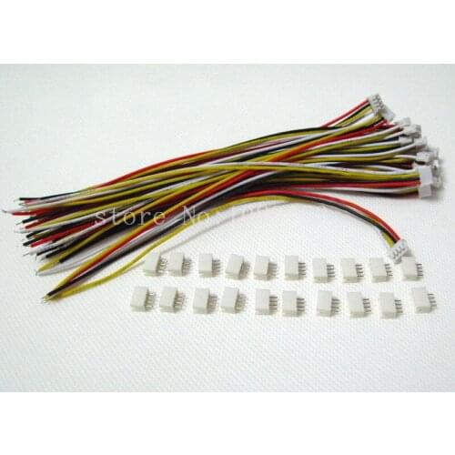 50 Sets JST ZH 1.5mm 4-Pin Female Connector Plug with Wire and Male Connector