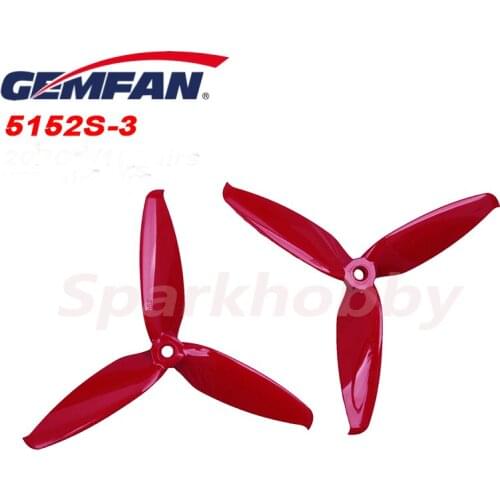 4PCS 2Pairs GEMFAN Flash 5152S 5.1x5.2 3-Blade Propeller CW CCW Propeller For 2205-2306 Motors Prop Compatible FPV RC drone