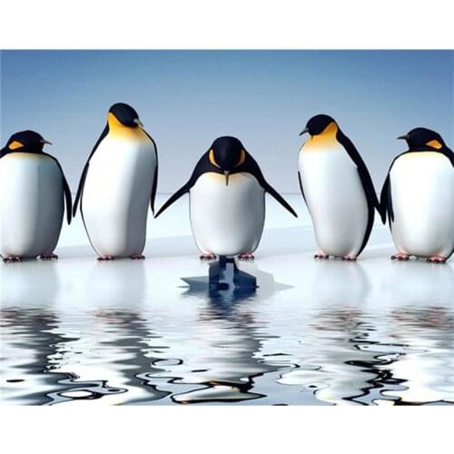 H1929 diamond painting embroidery,diamond embroidered,diamond embroider penguin