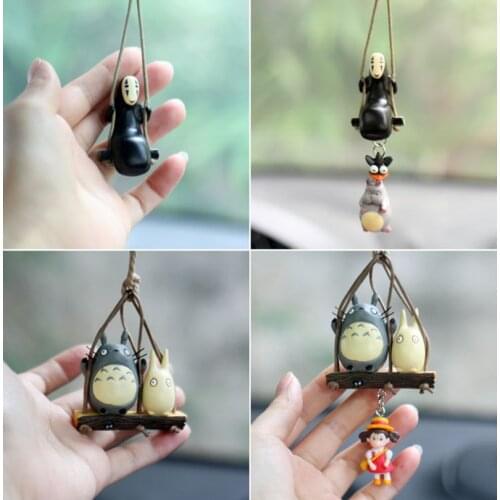 Anime Action Figure My Neighbor Totoro Car Pendant Decoration Birthday Gift Auto Decoraction kids love toys