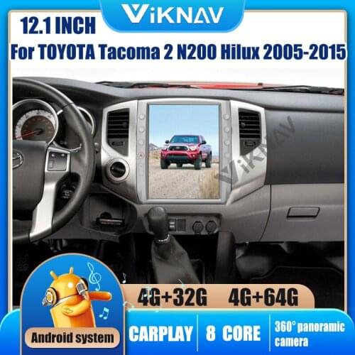 PX6 12.1 inch Android car radio For TOYOTA Tacoma 2 N200 Hilux 2005-2015 With screen DVD multimedia GPS navigation auto stereo