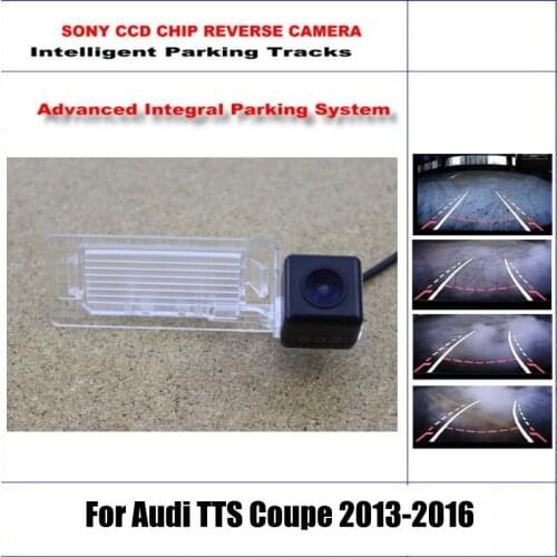 Car Reverse Camera For Audi TTS Coupe 2013-2016 Rear View Backup Intelligentized Dynamic Guidance Tracks CAM