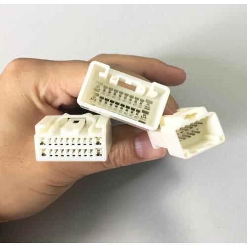 Car Radio Wire Wiring Harness Adapter Connector Adaptor Plug add 12pin CD Changer for Toyota Crown Land Cruiser Prado