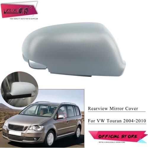 ZUK For VW Touran 9R1 2004 2005 2006 2007 2008 2009 2010 Exterior Door Rearview Mirror Cover Shell Frame None Painted