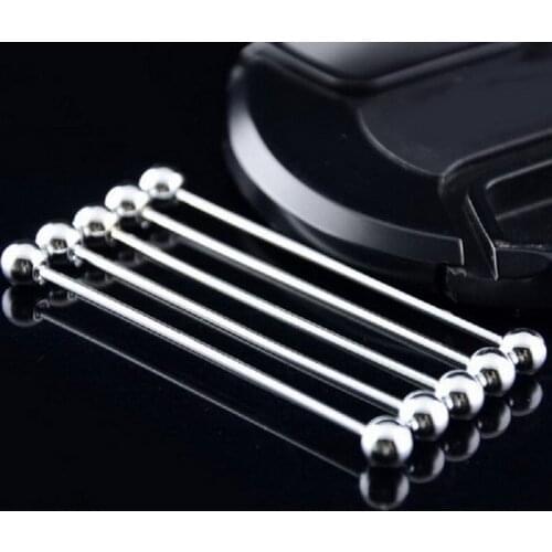 Cindiry 50pcs/lot Tie Clip Gold / Silver Slim Collar Pin Stainless Steel Tie Bar Wedding Metal Tie Clips For Men 6.5cm Jewelry T