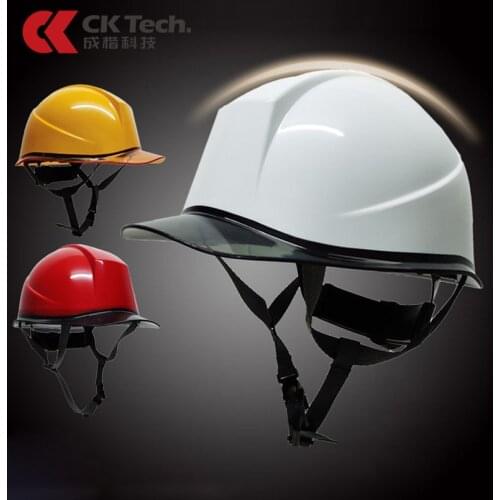 CK Tech. Safety Helmet Transparent brim Hard Hat High Strength ABS Work Cap Construction Engineering Protective Helmets