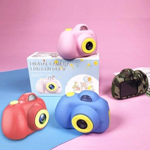 Children Toy Cameras SLR and Two-shot Digital Camera Pink Blue Red Camouflage Mini Kids Camera Childrens Education Toys Gifts