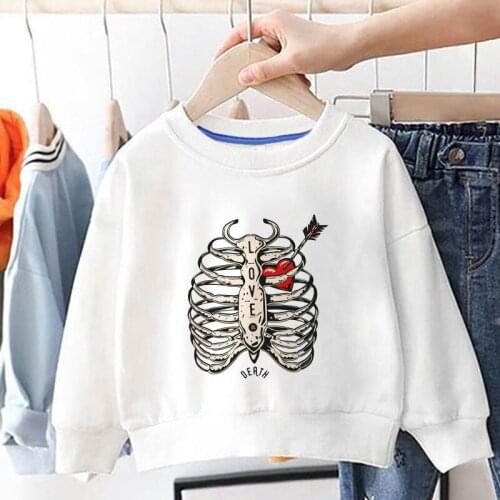 Kids T-shirts Boys Long Sleeve Tops Girls Autumn Spring Watercolor Plant Retro Pop Print Sweatshirt Girl Baby T Shirts Clothing