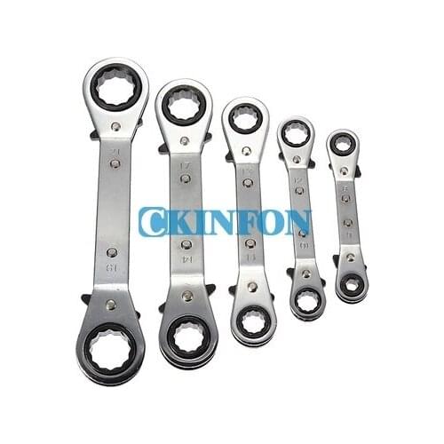 DHL 10Set x5PCS New Metric Offset Ring Wrench Spanner Ratchet Metric Hand DIY Tool