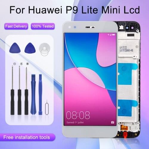 5.0inch For Huawei P9 Lite Mini Lcd With Touch Screen Digitizer Assembly Replacement Y6 Pro 2017 Display Free Shipping
