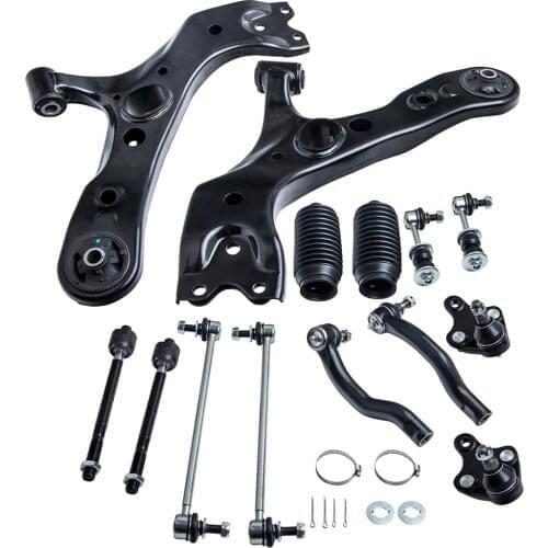Fit 2006 - 2014 for Toyota RAV4 12pc Front Lower Control Arm Sway Bar Link Kit
