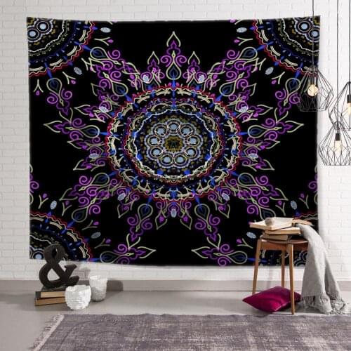NEW Brand Mandala Tapestry Polyester Bohemian Wall Hanging Decor Blanket Indian Style Yoga Sleeping Tapestry Mandala Wall Fabric