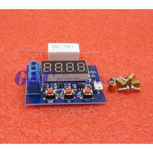 Battery Capacity Meter Discharge Tester 18650 li-ion lithium Lead-acid 1.2-12v diy electronics