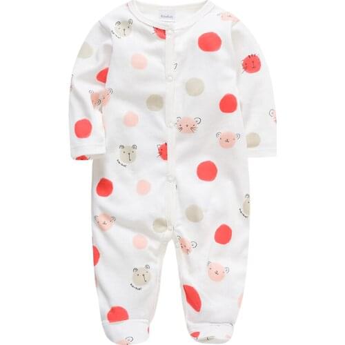 Dot Print Newbron Baby Girls Boys Rompers pudcoco baby boy Cotton Long Sleeve 3 6 9 12M Christmas baby girl Clothes bebe body