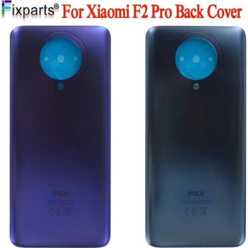 For Xiaomi Poco F2 Pro Battery Cover Back Glass Rear Door Housing Case POCO F2 Pro Back Panel F2Pro Battery Cover With Adhesive