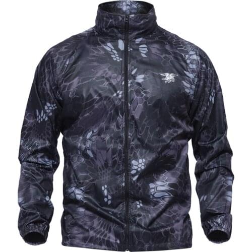 Tactical Camouflage Skin Clothing Military Jacket Coat Men Waterproof Winbreaker Quick Dry Clothing Outdoor Tactico Clothes Mens