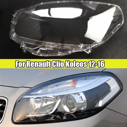 Car Headlamp Lens For Renault Clio Koleos 2012 2013 2014 2015 2016 12-16 Car Replacement Auto Shell