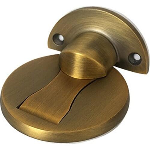 Magnetic Door Stops Hidden Catch Floor Nail-Free Kid Protection Tools Stainless Steel Doorstop Furniture Hardware Deurstopper