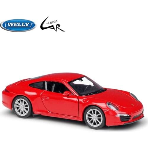 WELLY 1:36 Model Car Simulation Alloy Metal Toy Car Childrens Toy Gift Collection Model Toy Gifts Porsche 911 Carrera S