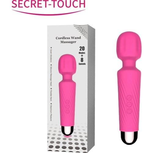 Powerful Vibrators for Women Wireless Waterproof USB Rechargeable Massage Wand With 8 Powerful Speeds 20 Mode Vibration Sex Shop