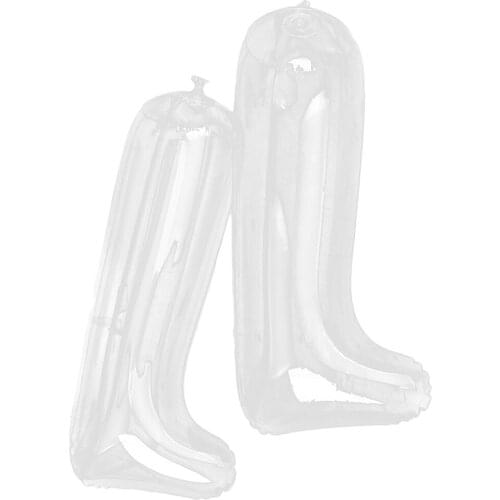 Inflatable Long Boots Holder Stand Support Shaper White Shoes Tree Portable 30cm