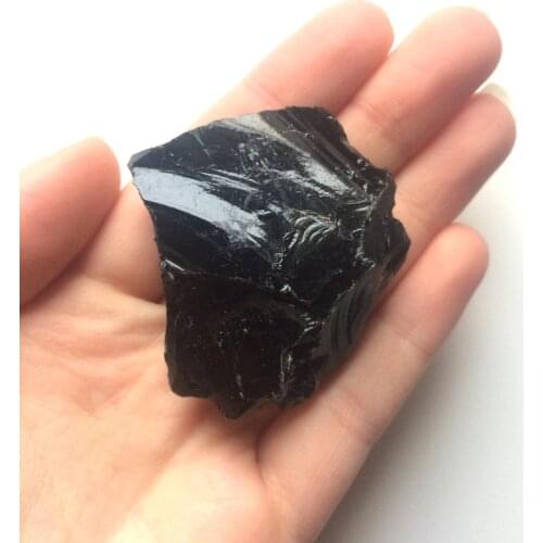 Wholesale 1 Pcs Rough Raw Black Rainbow obsidian rough natural raw stone,approx 30-45mm
