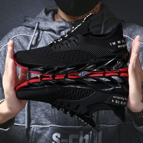 New Cushion Running Shoes for Men Mesh Sneakers Upgraded Soft Deodorant Insole Sports Athletic Training Jogging Shoes Zapatilla