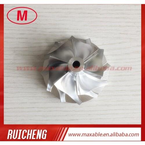 RHF55 48.62/65.00mm 6+6 blades high performance Turbo Billet/milling/aluminum 2618 compressor wheel for VF30/VF34 Upgrade
