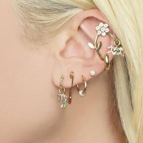 1 Pair Twelve Constellations Stud Earrings For Women Pendant Animal Crystal Earring Carton Cute Jewelry Accessories