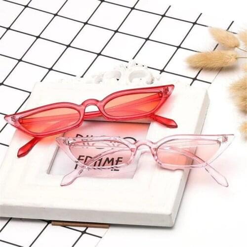 Sun Glasses Red Female UV400 Cycling Sunglasses Cute Sexy Retro Cat Eye Sunglasses Women Triangle Vintage Cheap Ladies 2020