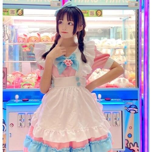 Maid Uniform School Student Lingerie Dress Gothic Clothing Fairy Lolita Girl Costumes Japanese Kawaii Halloween Anime Cosplay