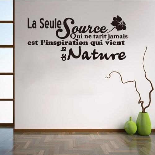 French citation inspiration vinyl wall stickers decals art murals removable wallpaper home decoration house decoration DD0252