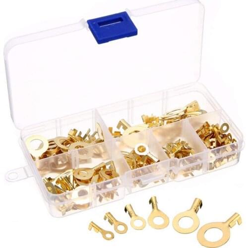 150PCS ring terminal lug ring eye bare ring terminal connector fire retardant flame retardant